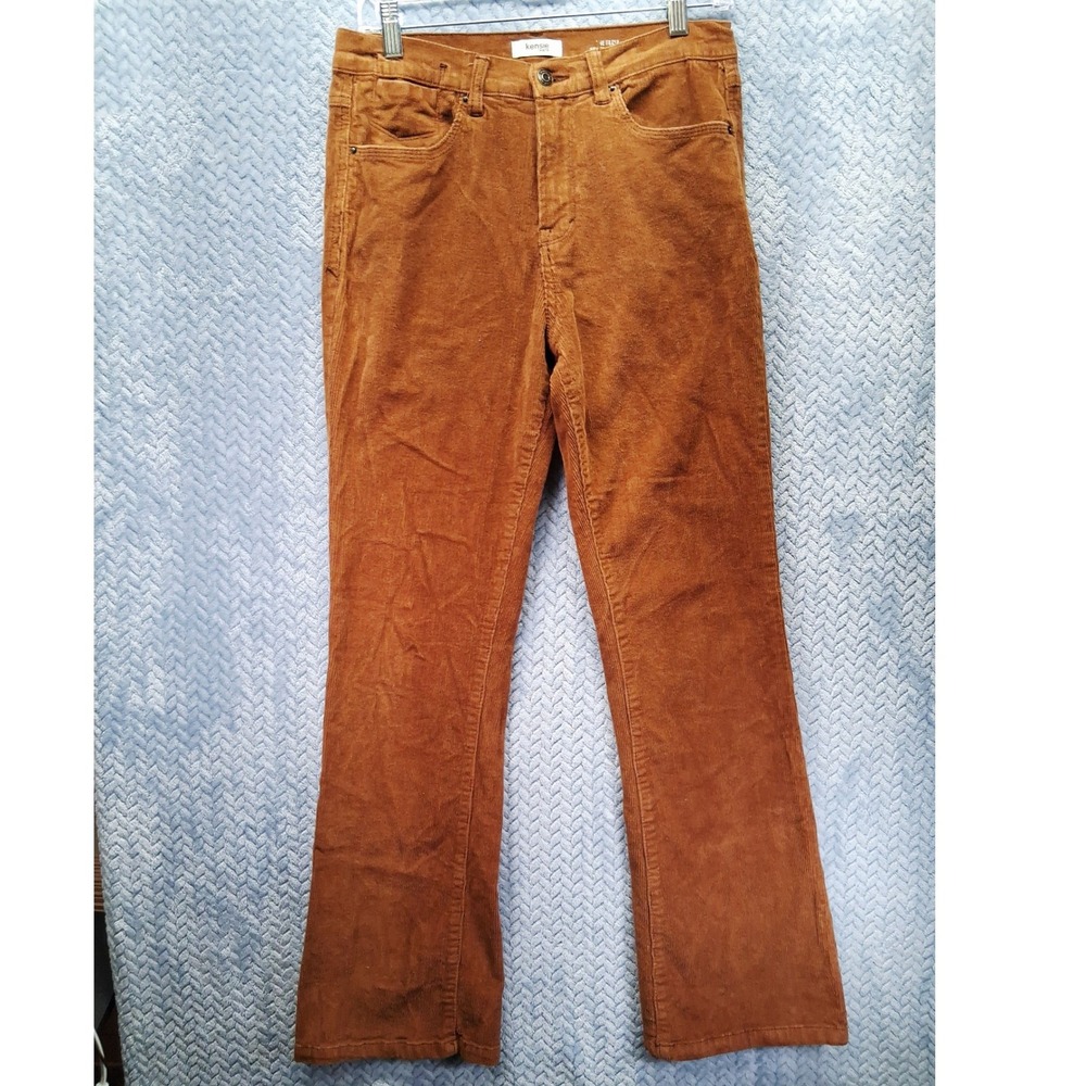 Kensie Jeans The Tessa High Rise Bootcut Corduroy Pants Brown Size 8/29 Cognac
